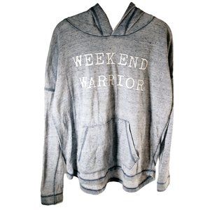 Weekend Warrior Hoodie Sweatshirt Ladies Size Lg